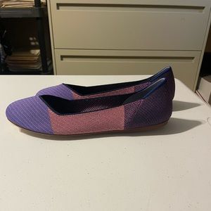 Rothy’s NEW Metallic Lilac Flat Size 12